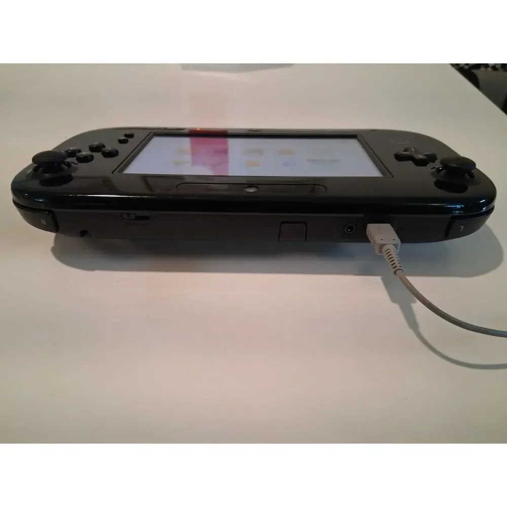 Official Nintendo Wii U GamePad Black WUP-010 w/ Charger - TESTED (Gamepad Only,
